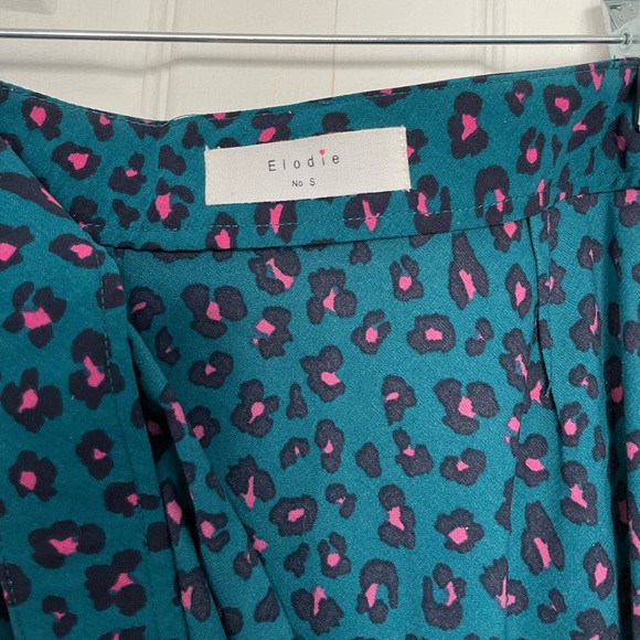 Green Cheetah Print Midi Skirt - Picture 8 of 8